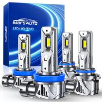 Combo de lâmpadas Marsauto 9005 H11 80000LM 6500K kit com 4