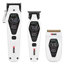 Combo De Maquina De Cabelo Profissional Wmark Ng 7602 Kit Combo De Maquina De Cabelo Profissional Wmark Ng 7602 Kit