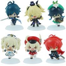 Combo de modelos colecionáveis de bonecos de ação Genshin Impact