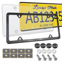 Combo de moldura de cobertura de matrícula FBJTDQ Carbon Fiber