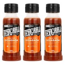 Combo de Molhos de Churrasco Sabor Pimenta Agridoce Texgrill 285g 3 unidades