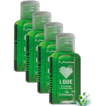 Combo de Óleo para Massagem Love Hot Menta (4 unidades)