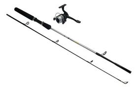 Combo de Pesca Millenium Sabre Vara + Molinete 1000 Cinza preto