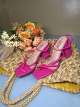 Combo de sandália laranja e pink versáteis