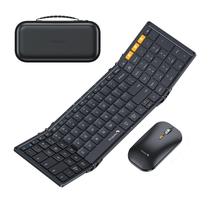Combo de Teclado e Mouse ProtoArc XKM01 Dobrável - Tamanho Real