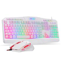 Combo de teclado e mouse Redragon S101 RGB retroiluminado (branco) Combo de teclado e mouse Redragon S101 RGB retroiluminado (branco)
