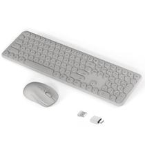 Combo de teclado e mouse sem fio Cloud-W 2.4Ghz Aesthetic Grey Combo de teclado e mouse sem fio Cloud-W 2.4Ghz Aesthetic Grey