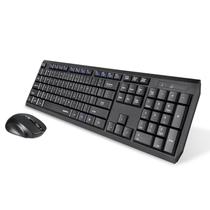Combo de teclado e mouse sem fio EagleTec K104 Black