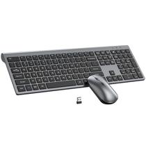 Combo de Teclado e Mouse Sem Fio EDJO Full Size Óptico