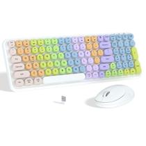 Combo de teclado e mouse sem fio Links9+ Colorful Gradient