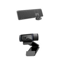 Combo de Teclado e Mouse Sem Fio Logitech MK955 + Webcam C920x Combo de Teclado e Mouse Sem Fio Logitech MK955 + Webcam C920x