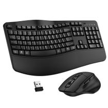 Combo de teclado e mouse ULSOU Wireless 2.4G em tamanho grande