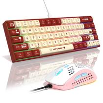 Combo de Teclado Mecânico e Mouse A.JAZZ AK680 RGB com Fio