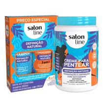 Combo de Tratamento: Creme 1kg e Kit Shampoo/Creme Multy Definição Natural Salon Line Combo de Tratamento: Creme 1kg e Kit Shampoo/Creme Multy Definição Natural Salon Line