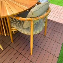 Combo Deck Modular Polywood WPC Cor Cumaru 30x30 - 2m²