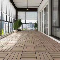 Combo Deck Modular Polywood WPC Cor Ipê 30x30 - 2m² - SOL&SOMBRA