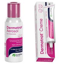 Combo Dermotrat 75G/110Ml + Dermotrat Creme 20G - Ourofino Combo Dermotrat 75G/110Ml + Dermotrat Creme 20G - Ourofino