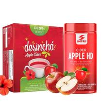 Combo Desinchá Apple Cider Hibisco Original Suplemento Alimentar Natural Ácido Acético 30 Sachês