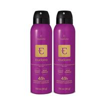 Combo Desodorante Antitranspirante Aerosol Eudora 2x150ml/90g