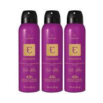 Combo Desodorante Antitranspirante Aerosol Eudora 3x150ml/90g Combo Desodorante Antitranspirante Aerosol Eudora 3x150ml/90g