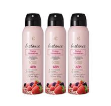 Combo Desodorante Antitranspirante Aerossol Instance Frutas Vermelhas 3x150ml