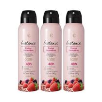 Combo Desodorante Antitranspirante Aerossol Instance Frutas Vermelhas 3x90g/150ml