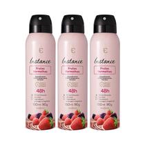 Combo Desodorante Antitranspirante Aerossol Instance Frutas Vermelhas 3x90g/150ml Combo Desodorante Antitranspirante Aerossol Instance Frutas Vermelhas 3x90g/150ml