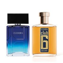 Combo Desodorante Colônia: Eudora H Flow Desodorante Colônia 100ml + Club 6 Exclusive Desodorante Colônia 95ml Combo Desodorante Colônia: Eudora H Flow Desodorante Colônia 100ml + Club 6 Exclusive Desodorante Colônia 95ml