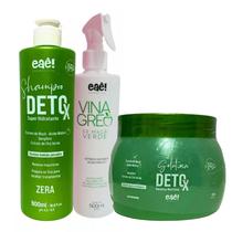 Combo Detox Eae! Shampoo, Gelatina e Vinagre de Maçã
