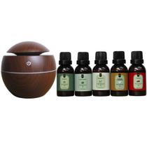 Combo Difusor Elétrico + 5 Essências de 30ml hidrossolúveis Kit:TropicaisCor:Madeira Escura Combo Difusor Elétrico + 5 Essências de 30ml hidrossolúveis Kit:TropicaisCor:Madeira Escura