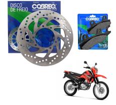 Combo Disco + Pastilha Freio Cobreq Dianteira Yamaha Xtz 250 Lander Tenere Ano 2005 Até 2017 Combo Disco + Pastilha Freio Cobreq Dianteira Yamaha Xtz 250 Lander Tenere Ano 2005 Até 2017