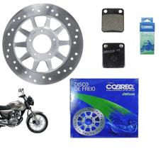 Combo Disco + Pastilha Freio Cobreq Dianteiro Cg Titan 150 Ano 2004 Até 2008 Combo Disco + Pastilha Freio Cobreq Dianteiro Cg Titan 150 Ano 2004 Até 2008