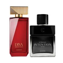 Combo Diva Esplêndida Desodorante Colônia100ml + Intention For Man Strong Desodorante Colônia 100ml