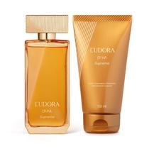 Combo Diva Suprema: Desodorante Colônia 100ml + Loção Iluminadora Hidratante 150ml Combo Diva Suprema: Desodorante Colônia 100ml + Loção Iluminadora Hidratante 150ml