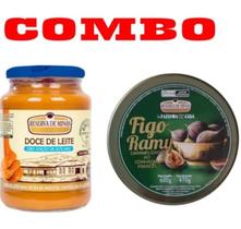 COMBO Doce de Leite Reserva de Minas 630g Zero Açúcar Figo Ramy Caramelizado ao Conhaque Francês