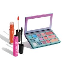 Combo Dos Sonhos: Paleta Multifuncional 24,6g + Máscara Para Cílios 10g + Gloss Labial Coral 4ml Combo Dos Sonhos: Paleta Multifuncional 24,6g + Máscara Para Cílios 10g + Gloss Labial Coral 4ml