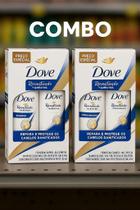 COMBO Dove Reconstrução com Queratina - 2 Shampoos 350ml + 2 Condicionadores 175ml Reparação Intensa para Cabelos Danificados