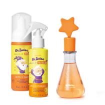 Combo Dr. Botica: Colônia Infantil 120ml + Espuma de Banho 150ml + Spray Capilar 100ml