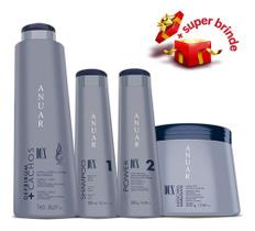 Combo Dux Anuar- Shampoo- Power-Mascara E Ativador Cachos