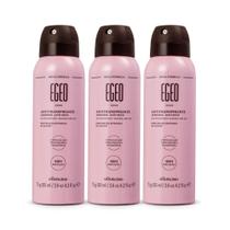 Combo Egeo Choc: Desodorante Antitranspirante Aerossol 75g (3 unidades) - Corpo e banho