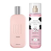 Combo Egeo Choc Desodorante Colônia 90ml + Body Splash Cuide-se Bem Deleite 200ml