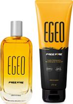 Combo Egeo Free Fire: Desodorante Colônia 90ml + Loção Hidratante Corporal 270ml