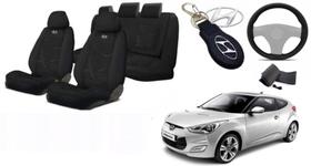 Combo Elegância Premium Veloster 11-19 +(Capa Volante) + Chaveiro Combo Elegância Premium Veloster 11-19 +(Capa Volante) + Chaveiro