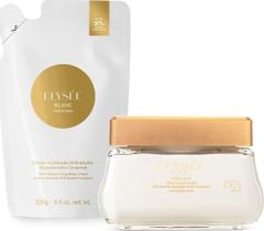 Combo Elysée Blanc: Creme Hidratante Desodorante Acetinado 250g + Refil 200g