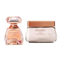 Combo Elysée: Eau de Parfum 50ml + Creme Acetinado Hidratante Desodorante Corporal 250g