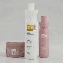 Combo Escova Progressiva 500g + Kit Manutenção Pós-Progressiva 300ml/250g - Fashion Gold