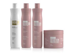 Combo Escova Progressiva Fashion Gold 500g + Protect Poo 500g