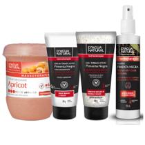 Combo esfoliante apricot forte 650g + kit termoterapia