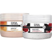 Combo esfoliante apricot média abrasão+pimenta negra 300g dágua natural