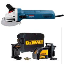 Combo Esmerilhadeira 127V GWS 700 bosch + nivel laser DW088